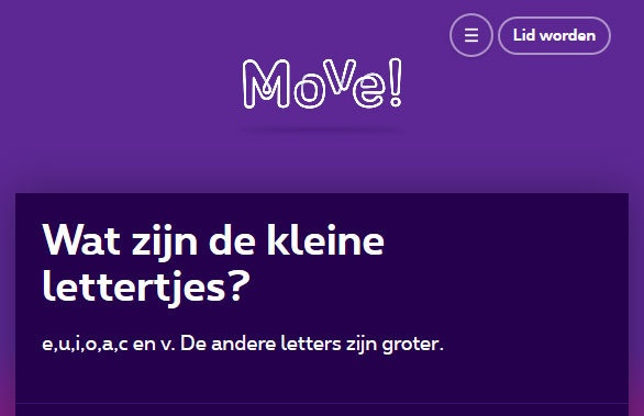 Kleine lettertjes