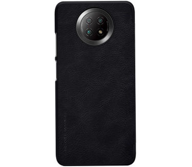 Nillkin Qin PU Leather Book Case - Xiaomi Redmi Note 9T - Zwart Zwart