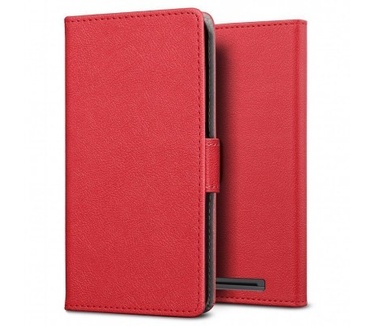 qMust Wiko Lenny 3 Wallet Case - TPU frame - Red
