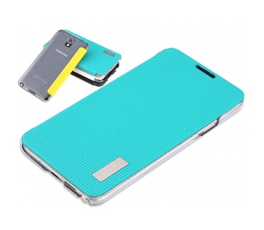 Rock Leather Case Samsung Galaxy Note 3 Neo (ELEGANT Serie blue)