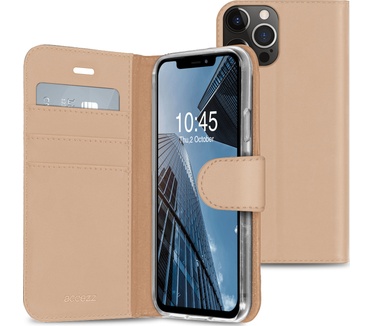 Accezz Wallet Softcase Bookcase iPhone 13 Pro Max - Goud