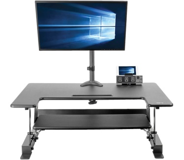 Tripp-Lite WorkWise Height-Adjustable Sit-Stand Desktop Workstation, 36 x 22 in. Monitor Platform