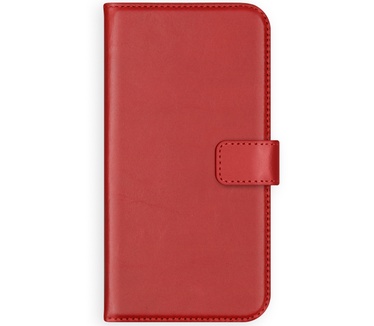 Selencia Echt Lederen Bookcase Samsung Galaxy A40 - Rood