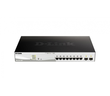 D-Link DGS -1210-10MP Managed L2/L3 Gigabit Ethernet (10/100/1000) Power over Ethernet (PoE) Zwart netwerk-switch