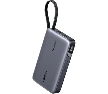 Ugreen Nexode PowerBank 20000mAh, 145W, USB-C geïntegreerde kabel