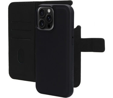 Mobiparts Leather 2 in 1 Wallet Case Apple iPhone 16 Pro Max Black