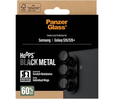 PanzerGlass PanzerGlass® Hoops® Camera Lens Protector Black Samsung Galaxy S26 | S26+
