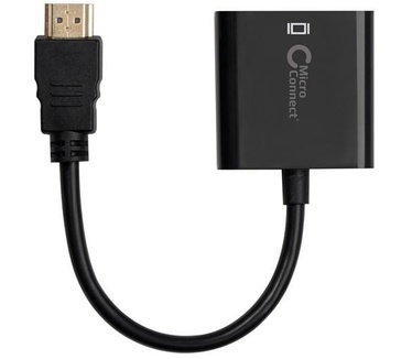 Microconnect HDMI - VGA m/f Zwart