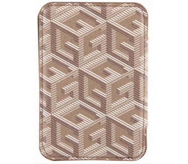 Guess G-Cube PU Leather Pasjes houder voor Apple MagSafe - Bruin