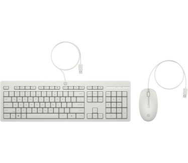 HP 225 Wired Mouse and Keyboard Combo White