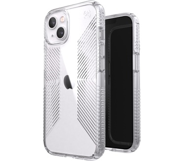 Speck Presidio Perfect-Clear with Grips (iPhone 13) Transparant