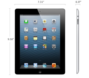 Apple iPad Retina (najaar 2012) Wi-Fi + Cellular 128GB Zwart