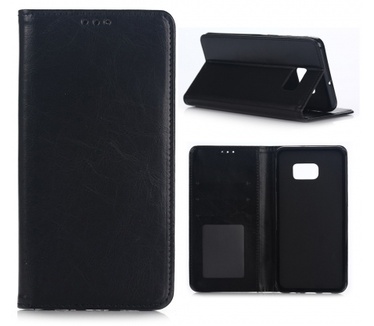 Kees Portemonnee Hoesje Samsung Galaxy S6 Edge Plus - Zwart