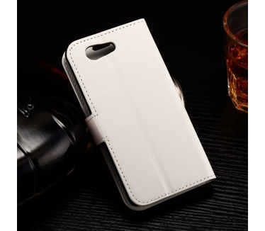 Kees Lederlook Portemonnee Hoesje Sony Xperia Z4 Compact - Wit