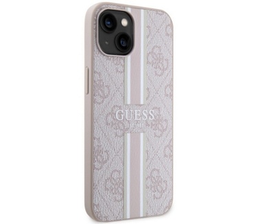 Guess 4G Printed Stripe Back Case - Apple iPhone 14 (6.1") - Roze Roze