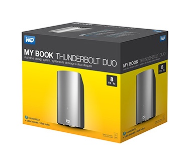 WD My Book Thunderbolt Duo (zonder kabel) 4TB Aluminium