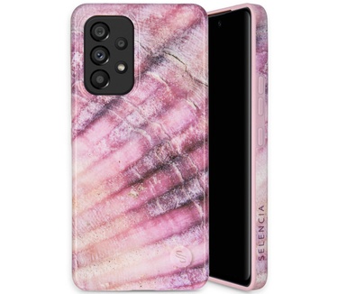 Selencia Aurora Fashion Backcover Samsung Galaxy A53 - Duurzaam hoesje - 100% gerecycled - Ocean Shell Purple