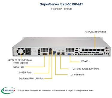 Supermicro SuperServer 5019P-MT