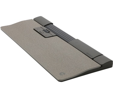 Contour Design SliderMouse Pro (bedraad) met Extended polssteun in stof Lichtgrijs