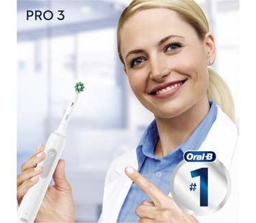 Oral-B Oral-B Pro 3 - 3000 - Witte Elektrische Tandenborstel Ontworpen Door Braun