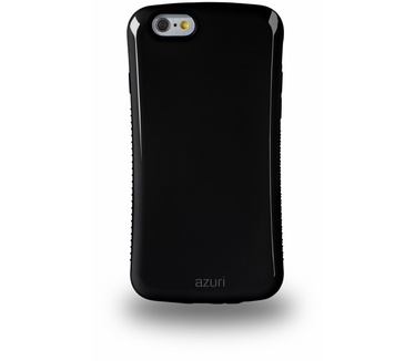 Azuri Grip cover met 1 screenprotector inbegrepen - zwart - voor iPhone 6/6S