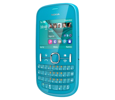 Nokia Asha 201 Aqua Blauw