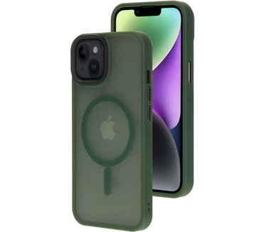 Mobiparts Hardcover Apple iPhone 14/13 Satin Green (Magsafe Compatible)