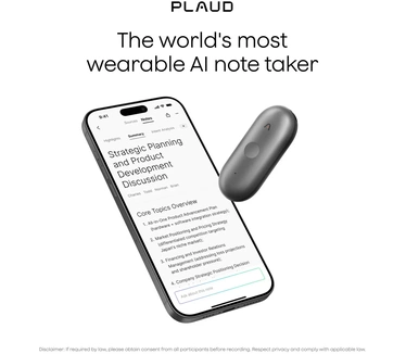 Plaud Plaud NotePin S Dicteerapparaat Black