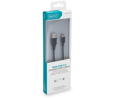 Digitus 1m, USB2.0-A/USB2.0 mini-B