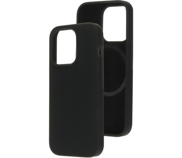 Mobiparts Silicone Cover Apple iPhone 14 Pro Black (Magsafe Compatible)