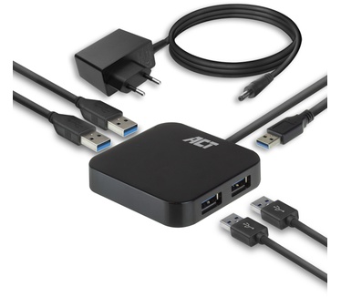 ACT USB Hub 4 Port met Power Supply