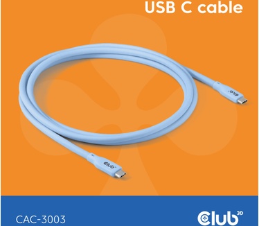 Club 3D USB C cable blue