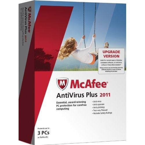 Mcafee antivirus plus 3 user