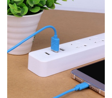 Usams U-Gee Standaard USB naar USB-C Kabel (100cm) - Blauw