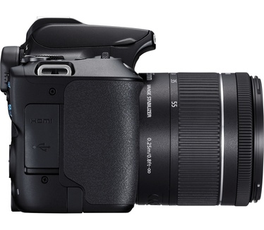 Canon EOS 250D + 18-55mm f/4-5.6 + 50mm f/1.8 Zwart