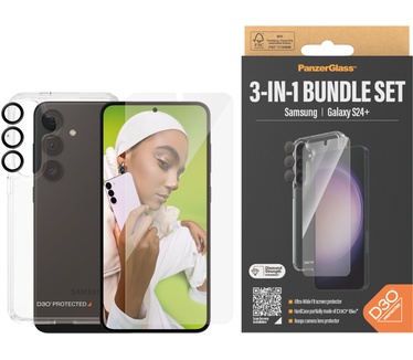 PanzerGlass 3-in-1 Bundle Glas, Case, Cam