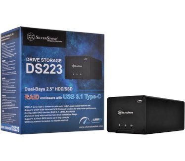 Silverstone SST-DS223 Zwart