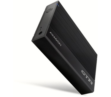 Axagon EE35-GTR USB-C 5Gbps - SATA 6G, 3.5 RIBBED box BLACK - USB Typ C