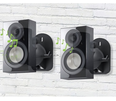 Techly Pair Speakers Wall Brackets Universal Adjustable ICA-SP SS28
