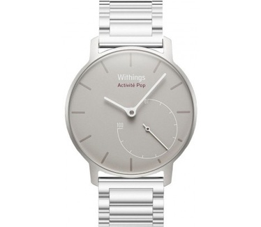 qMust Metalen armband voor Withings Activite Pop - Silver