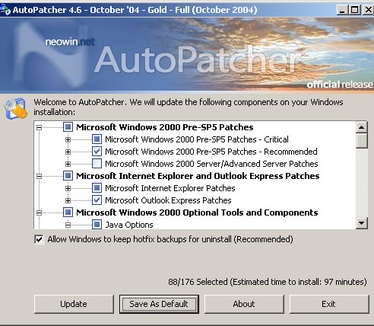 AutoPatcher 2000 screenshot