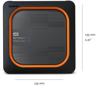 WD My Passport Wireless SSD 2TB Zwart