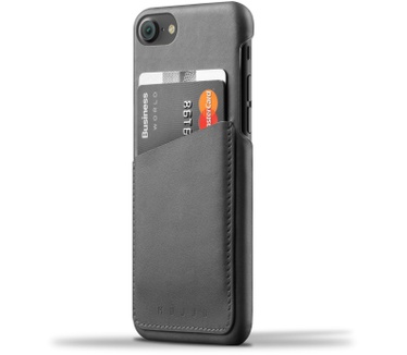 Mujjo Leather Wallet Case for iPhone 7 Gray