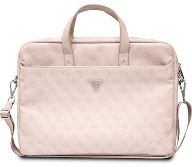 Guess 4G Triangle Logo Laptop Tas - 15/16 inch - Roze Roze