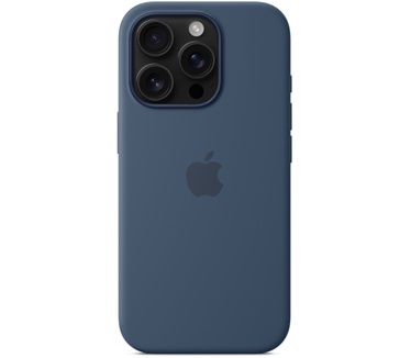 Apple Siliconen Back Cover met MagSafe - iPhone 16 Pro Denim