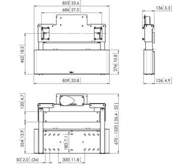 Vogel's PFWE 7150 gemotoriseerde display-wandsteun