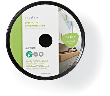 Nedis IEC (Coax) CAT6 Combikabel