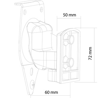 Newstar Sonos Play 1 speaker wall mount - Black