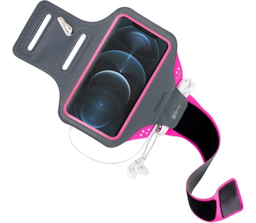 Mobiparts Comfort Fit Sport Armband Apple iPhone 12/12 Pro Neon Pink