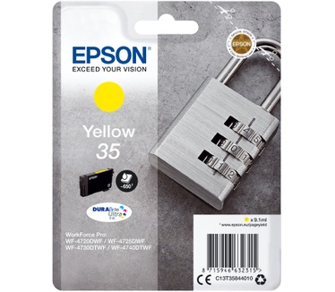 Epson Singlepack Yellow 35 DURABrite Ultra Ink